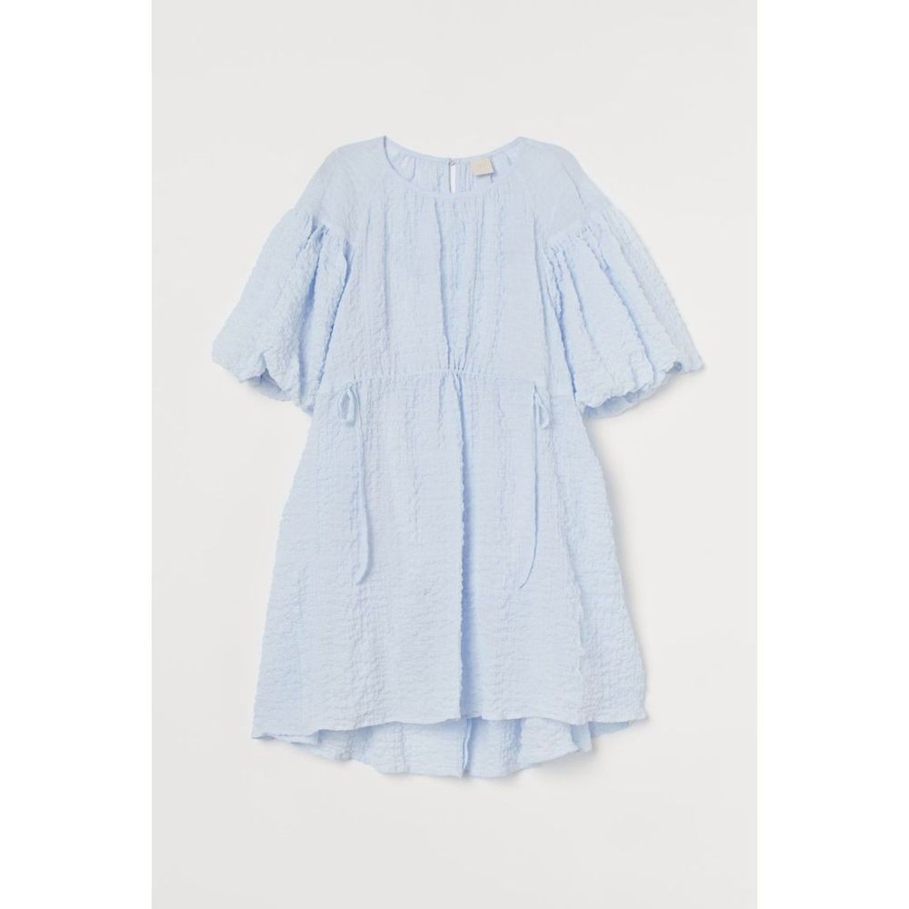 NWT- H&M Light Blue Cotton Tunic With Slip- Size S Small